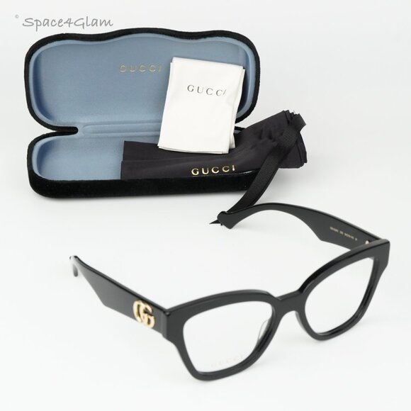Gucci Women Eyeglasses Black Demo Cat Eye GG1424O 005 BRAND NEW main image 9